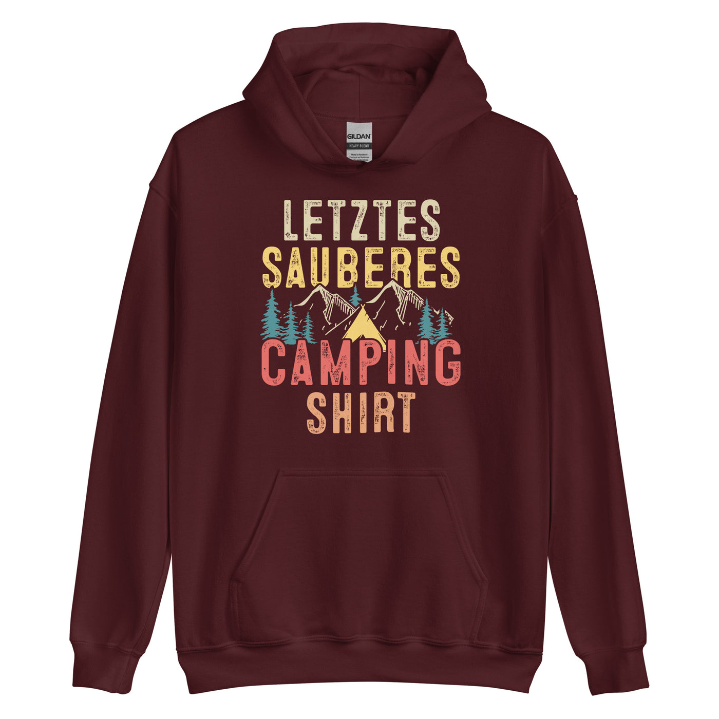 Letztes Sauberes Camping Shirt - Unisex Hoodie camping xxx yyy zzz Maroon