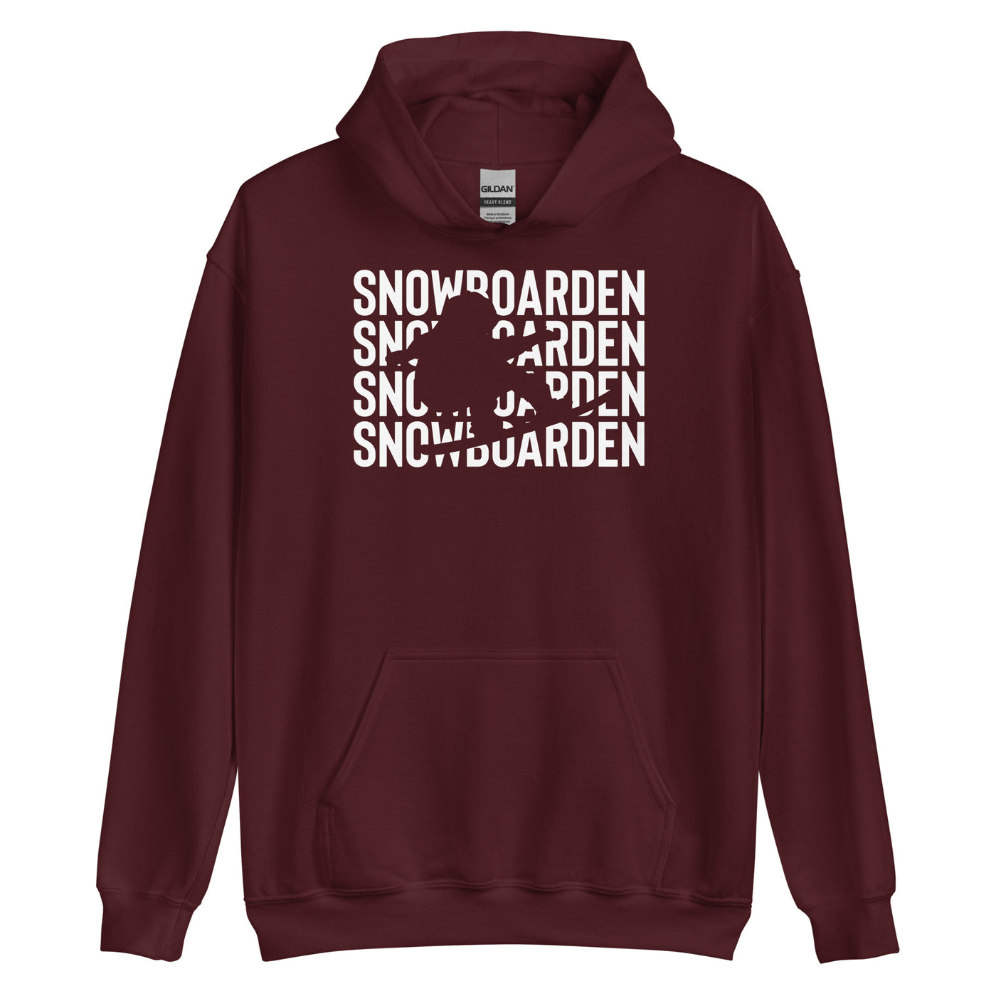 Snowboarden - Unisex Hoodie snowboarden xxx yyy zzz Maroon