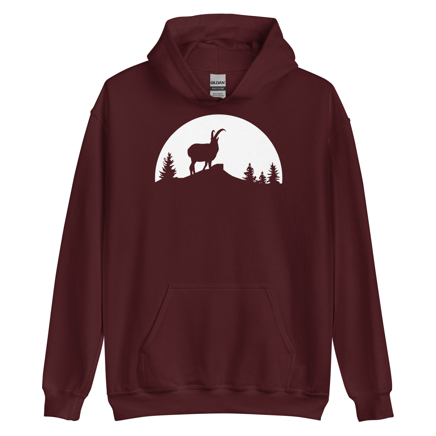 Sonne - Goat - - Unisex Hoodie berge xxx yyy zzz Maroon