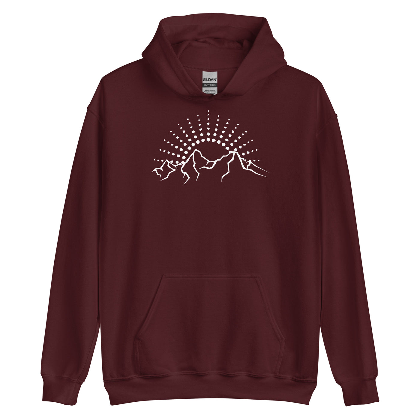 Sonne - Berge - Unisex Hoodie berge xxx yyy zzz Maroon