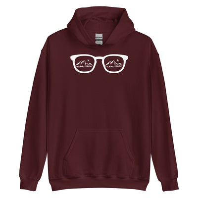 Sonnenbrille und Berge - Unisex Hoodie berge xxx yyy zzz Maroon