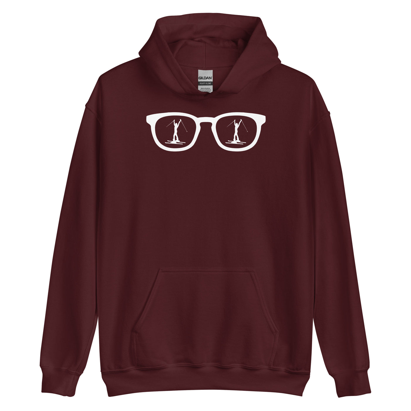 Sonnenbrille und Skifahren 1 - Unisex Hoodie klettern ski xxx yyy zzz Maroon