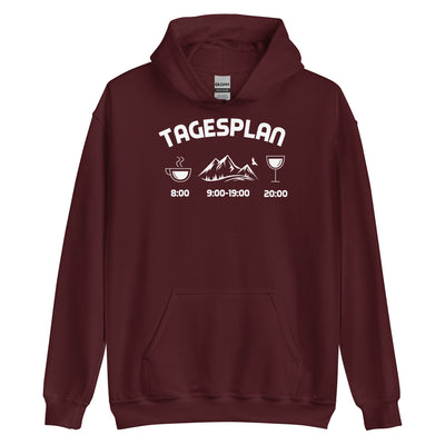 Tagesplan - - Unisex Hoodie berge xxx yyy zzz Maroon