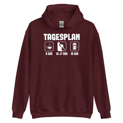 Tagesplan - (K) - Unisex Hoodie klettern xxx yyy zzz Maroon