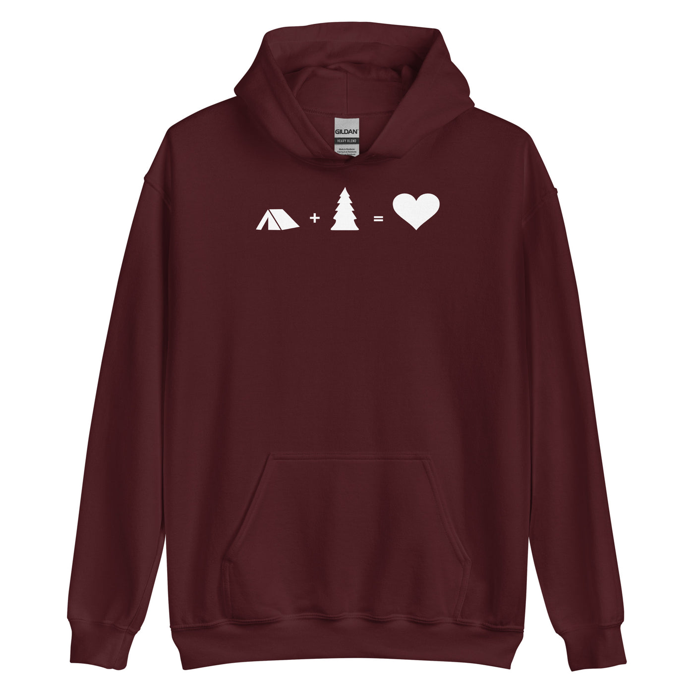 Baum - Herz - Camping - Unisex Hoodie camping xxx yyy zzz Maroon