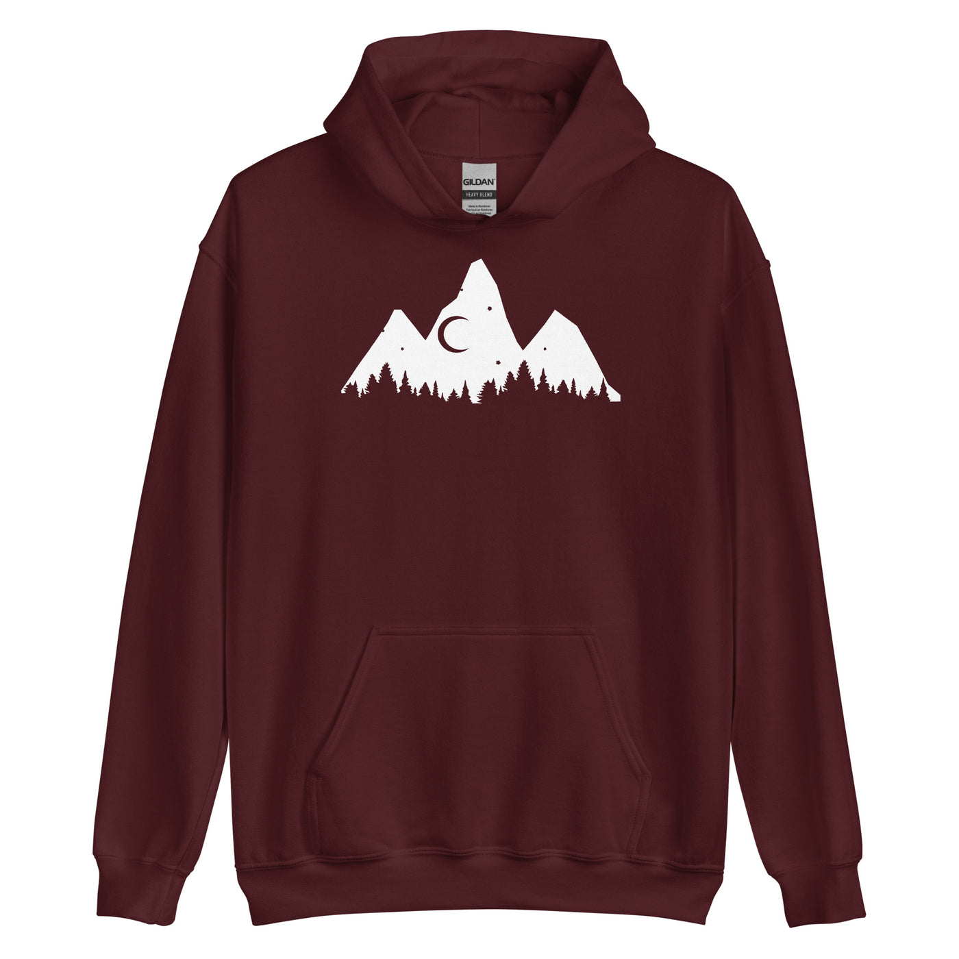 Baum - Berge - Unisex Hoodie berge xxx yyy zzz Maroon