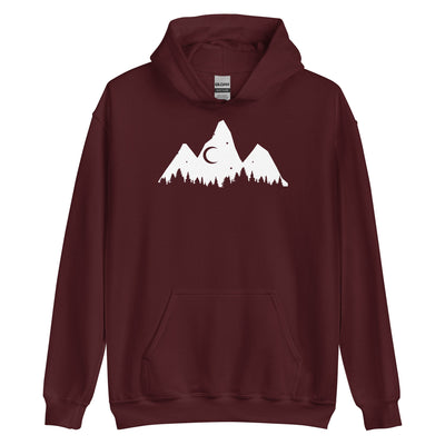 Baum - Berge - Unisex Hoodie berge xxx yyy zzz Maroon