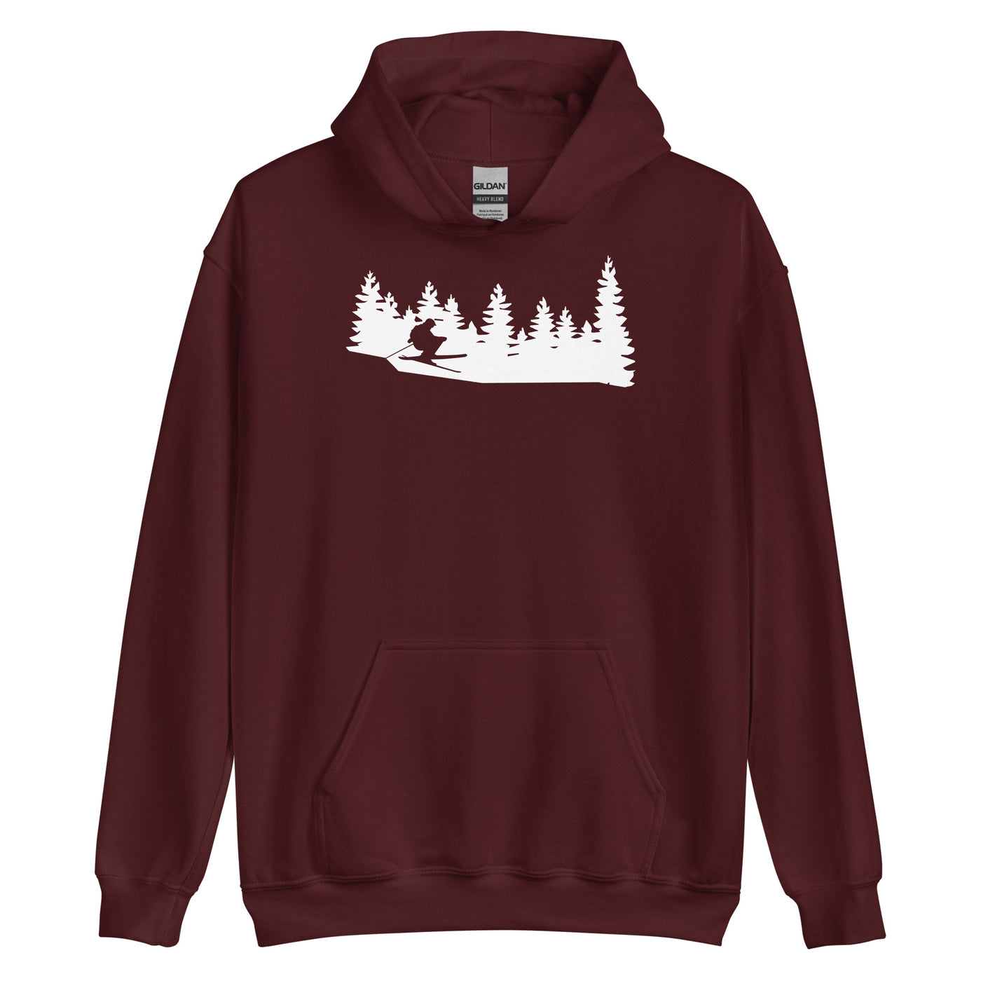 Bäume - Skifahren - Unisex Hoodie klettern ski xxx yyy zzz Maroon