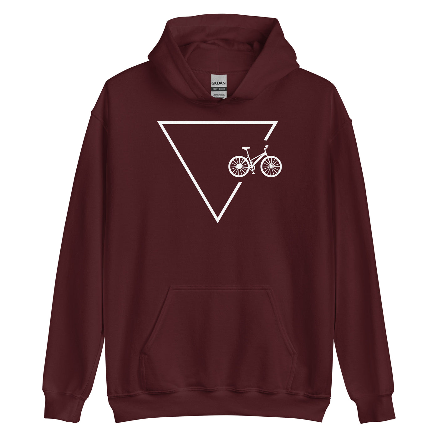 Dreieck 1 und Fahrrad - Unisex Hoodie fahrrad xxx yyy zzz Maroon