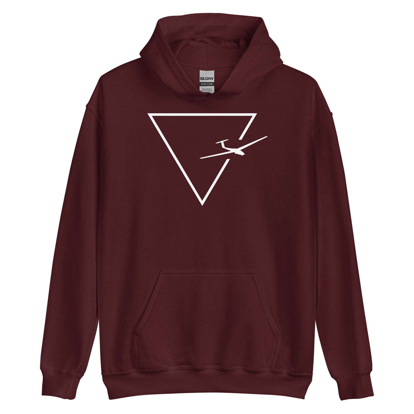 Dreieck 1 und Segelflugzeug - Unisex Hoodie berge xxx yyy zzz Maroon