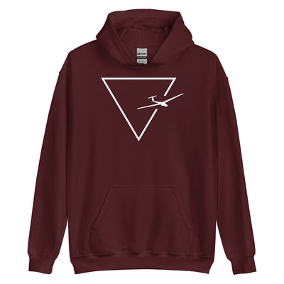 Dreieck 1 und Segelflugzeug - Unisex Hoodie berge xxx yyy zzz Maroon