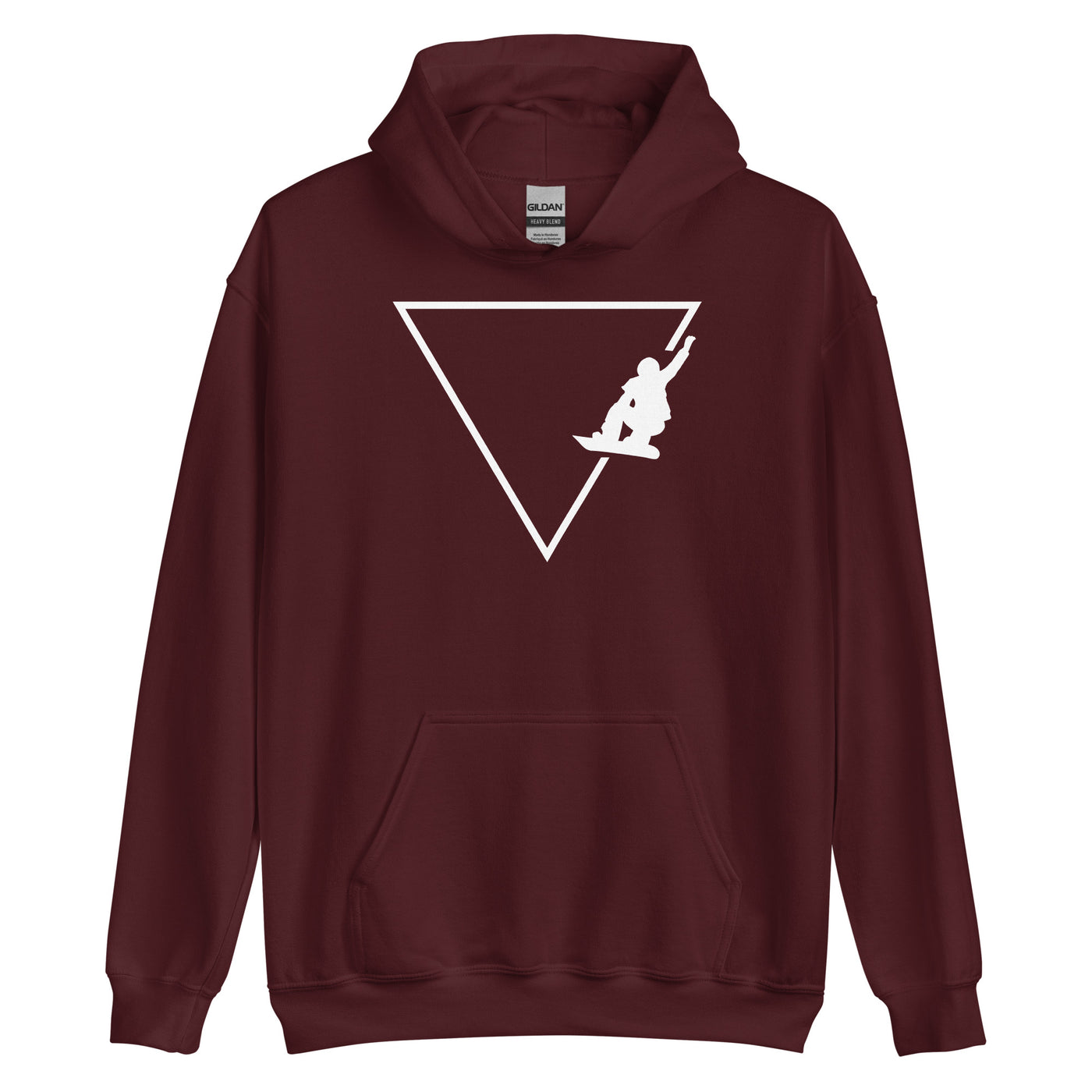 Dreieck 1 und Snowboarding - Unisex Hoodie snowboarden xxx yyy zzz Maroon