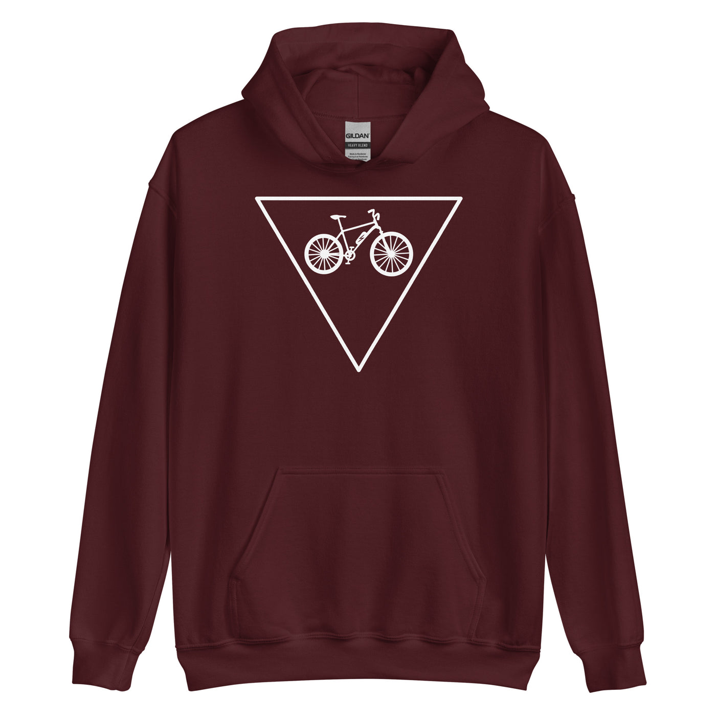 Dreieck und Ebike - (E) - Unisex Hoodie e-bike xxx yyy zzz Maroon