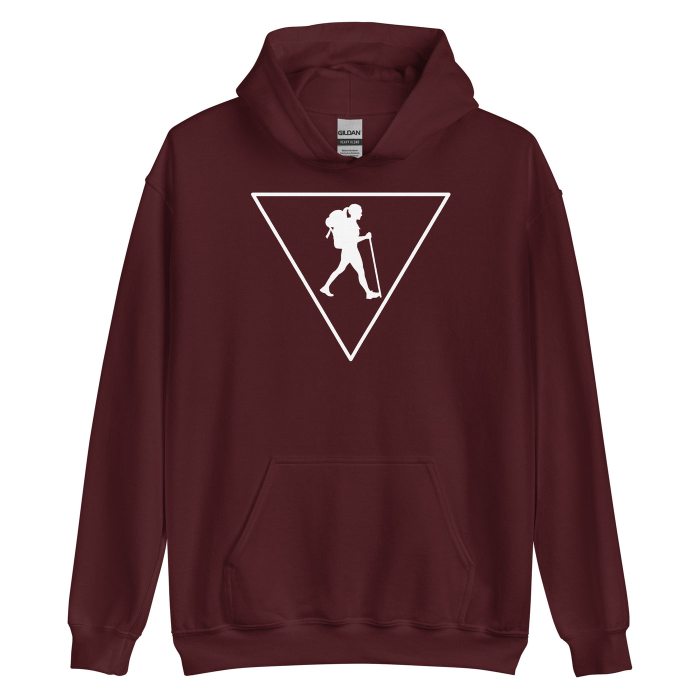 Dreieck und Wandern - (W) - Unisex Hoodie wandern xxx yyy zzz Maroon