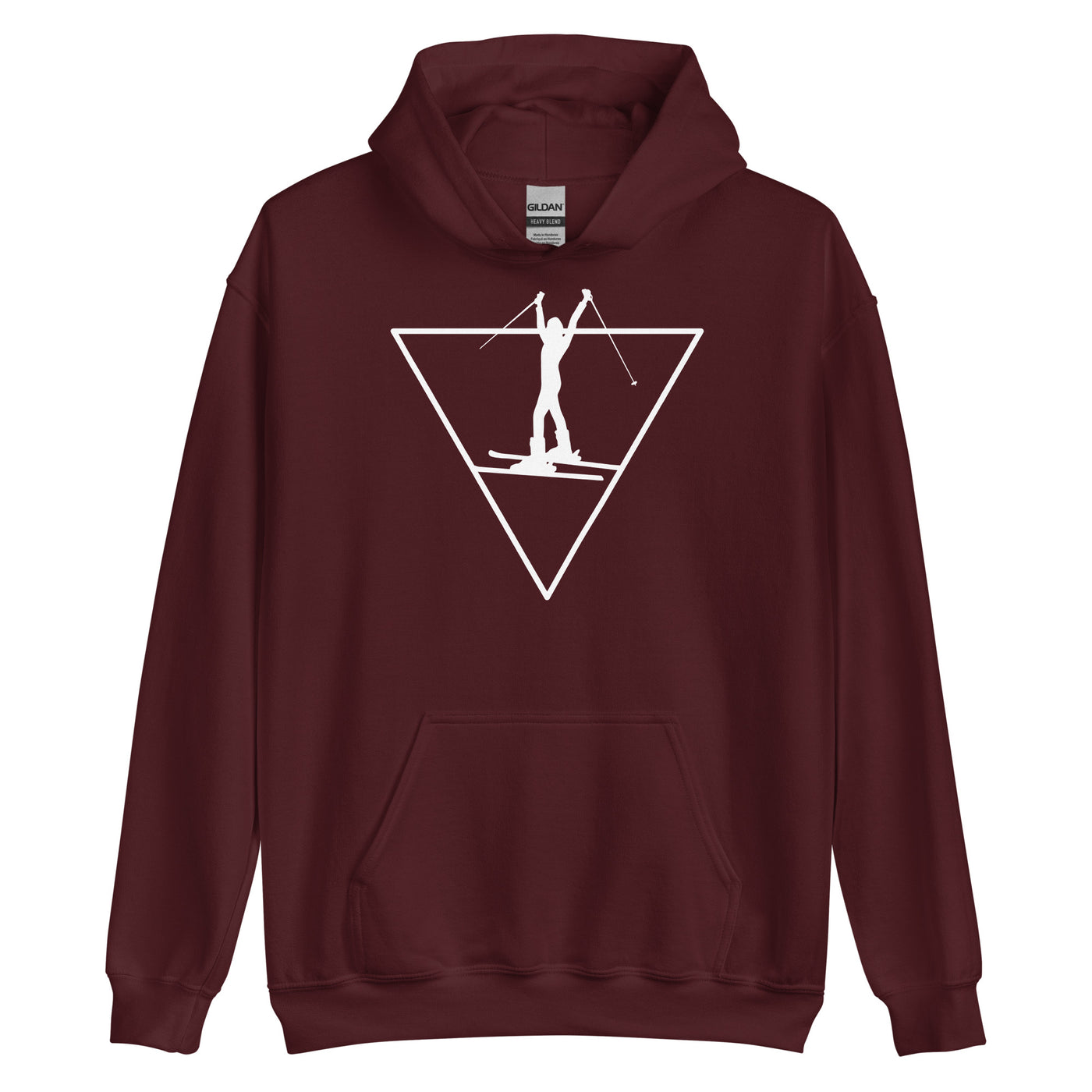 Dreieck und Skifahren - Unisex Hoodie klettern ski xxx yyy zzz Maroon