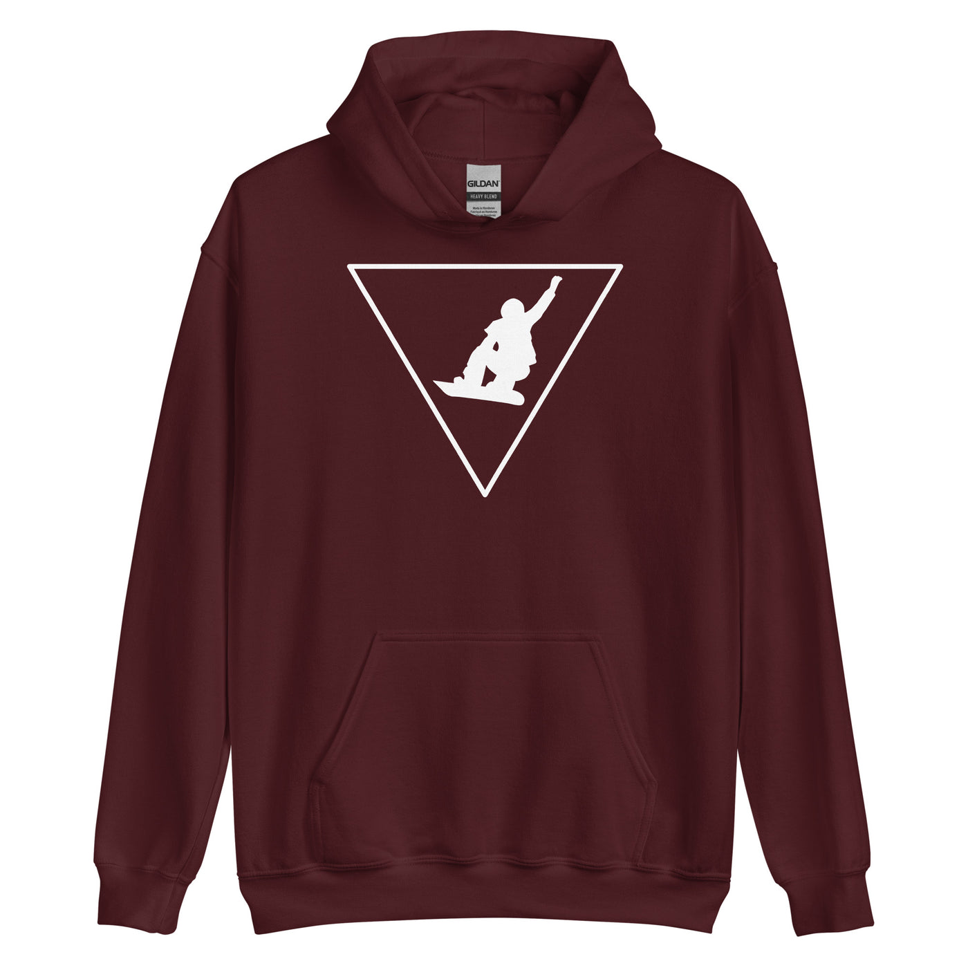 Dreieck_und_Snowboarding_-_(SN)_ - Unisex Heavy Blend Hoodie | Gildan 18500 xxx yyy zzz Maroon