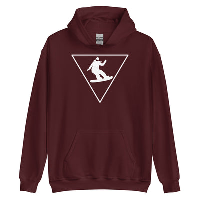 Dreieck und Snowboarding - Unisex Hoodie snowboarden xxx yyy zzz Maroon