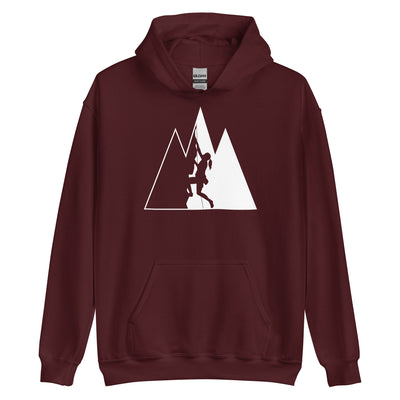 Dreieck Berge und Klettern - Unisex Hoodie klettern xxx yyy zzz Maroon