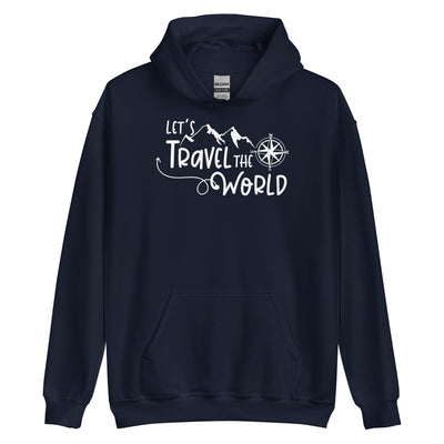 Lets travel the world - Unisex Hoodie camping wandern xxx yyy zzz Navy