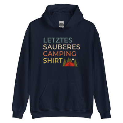 Letztes sauberes Camping Shirt - Unisex Hoodie camping xxx yyy zzz Navy