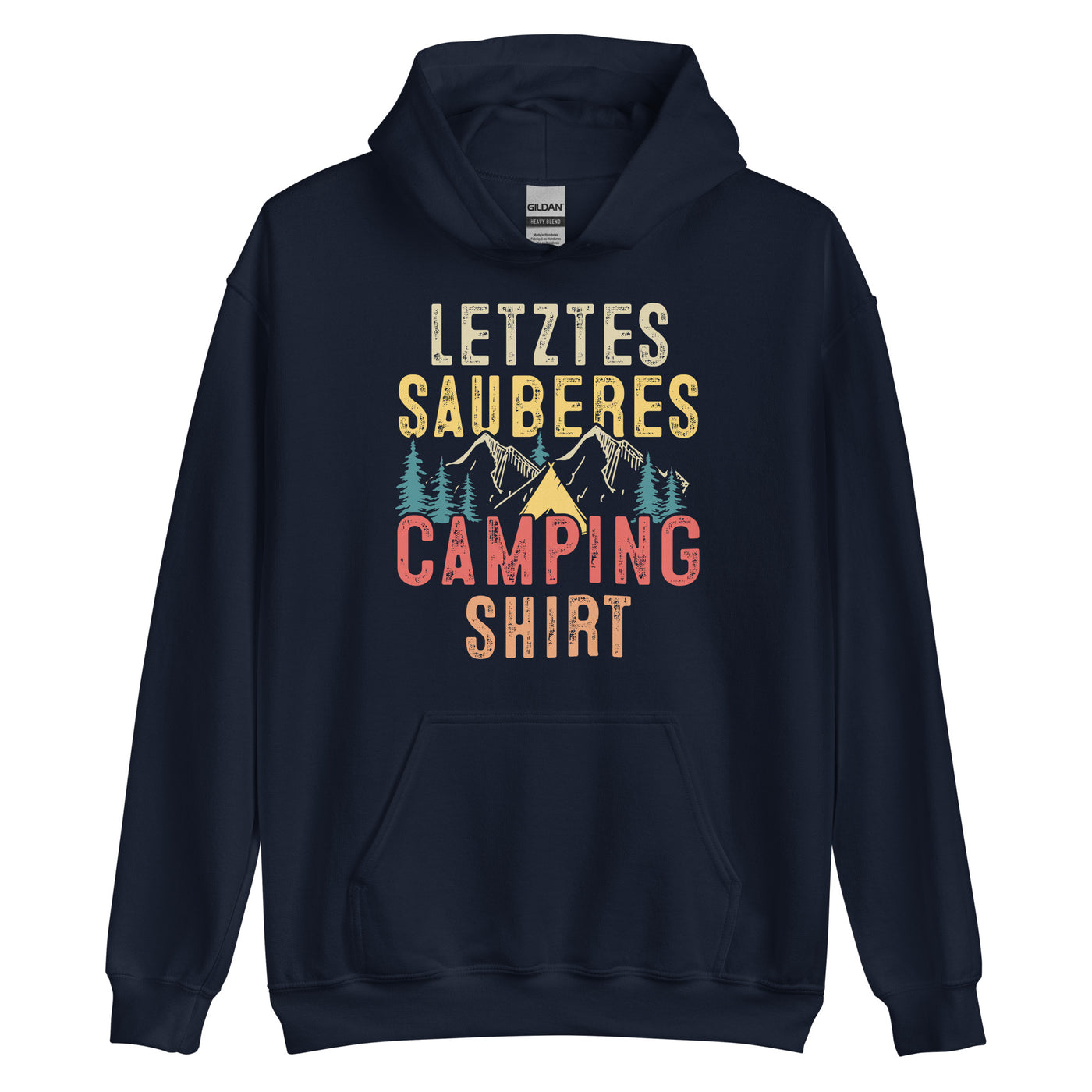 Letztes Sauberes Camping Shirt - Unisex Hoodie camping xxx yyy zzz Navy
