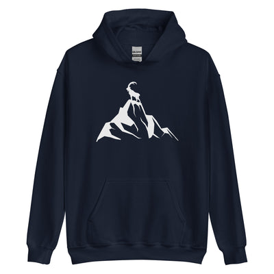 Steinbock am Berg - Unisex Hoodie berge wandern xxx yyy zzz Navy