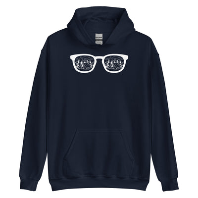 Sonnenbrille und Camping 1 - Unisex Hoodie camping xxx yyy zzz Navy