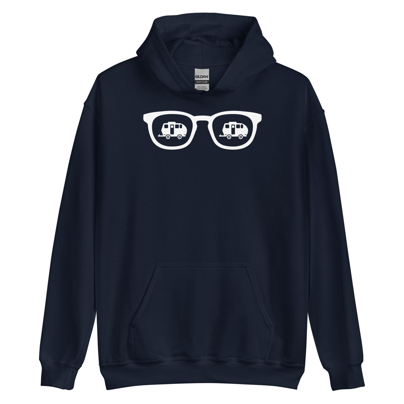 Sonnenbrille und Camping 2 - Unisex Hoodie camping xxx yyy zzz Navy