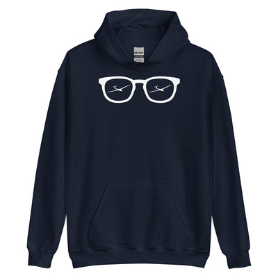 Sonnenbrille und Segelflugzeug - Unisex Hoodie berge xxx yyy zzz Navy