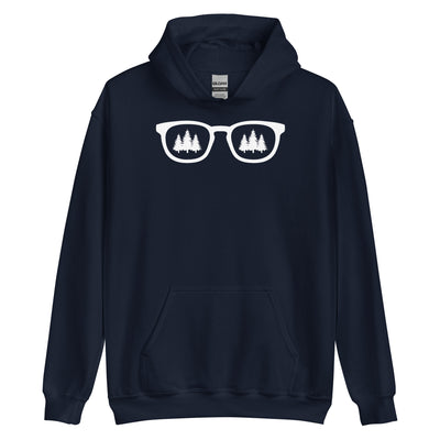 Sonnenbrille und Bäume - Unisex Hoodie camping xxx yyy zzz Navy