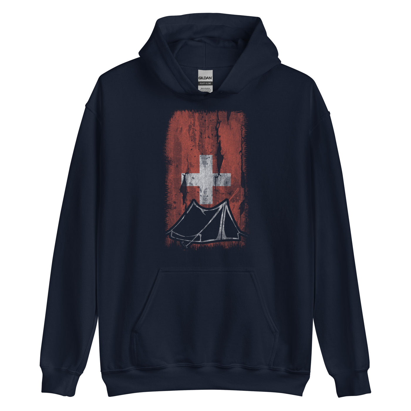 Schweizer Flagge 1 und Camping - Unisex Hoodie camping xxx yyy zzz Navy