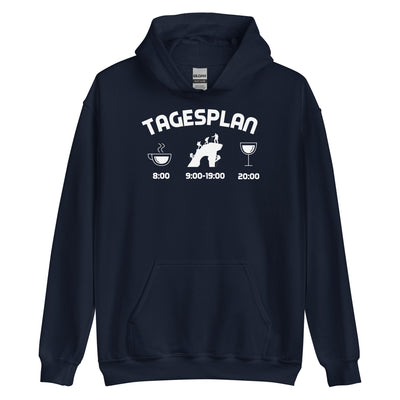 Tagesplan - (K) - Unisex Hoodie klettern xxx yyy zzz Navy