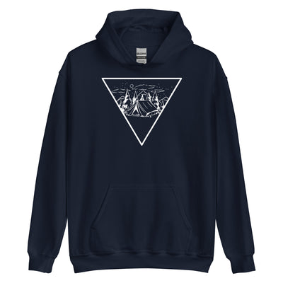 Dreieck und Camping - Unisex Hoodie camping xxx yyy zzz Navy