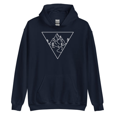 Dreieck und Berge - Unisex Hoodie berge xxx yyy zzz Navy