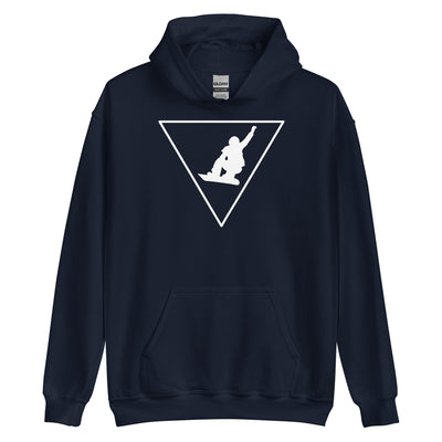 Dreieck und Snowboarding - Unisex Hoodie snowboarden xxx yyy zzz Navy