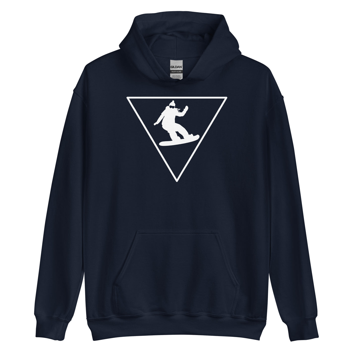 Dreieck und Snowboarding - Unisex Hoodie snowboarden xxx yyy zzz Navy