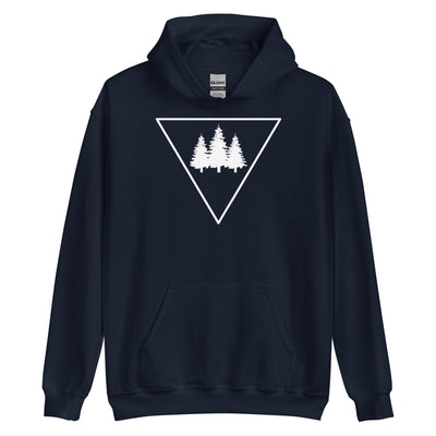 Dreieck und Bäume - Unisex Hoodie camping xxx yyy zzz Navy