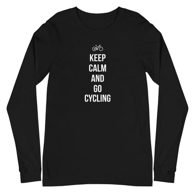 Keep calm and go cycling - Longsleeve (Unisex) fahrrad xxx yyy zzz Black