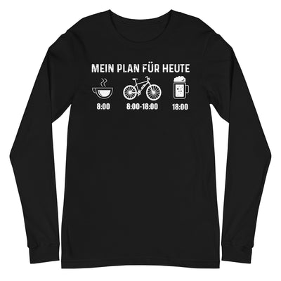 Mein Plan Für Heute - Longsleeve (Unisex) e-bike xxx yyy zzz Black