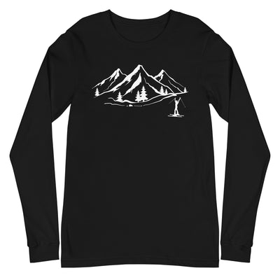 Berge 1 und Skifahren - Longsleeve (Unisex) klettern ski xxx yyy zzz Black
