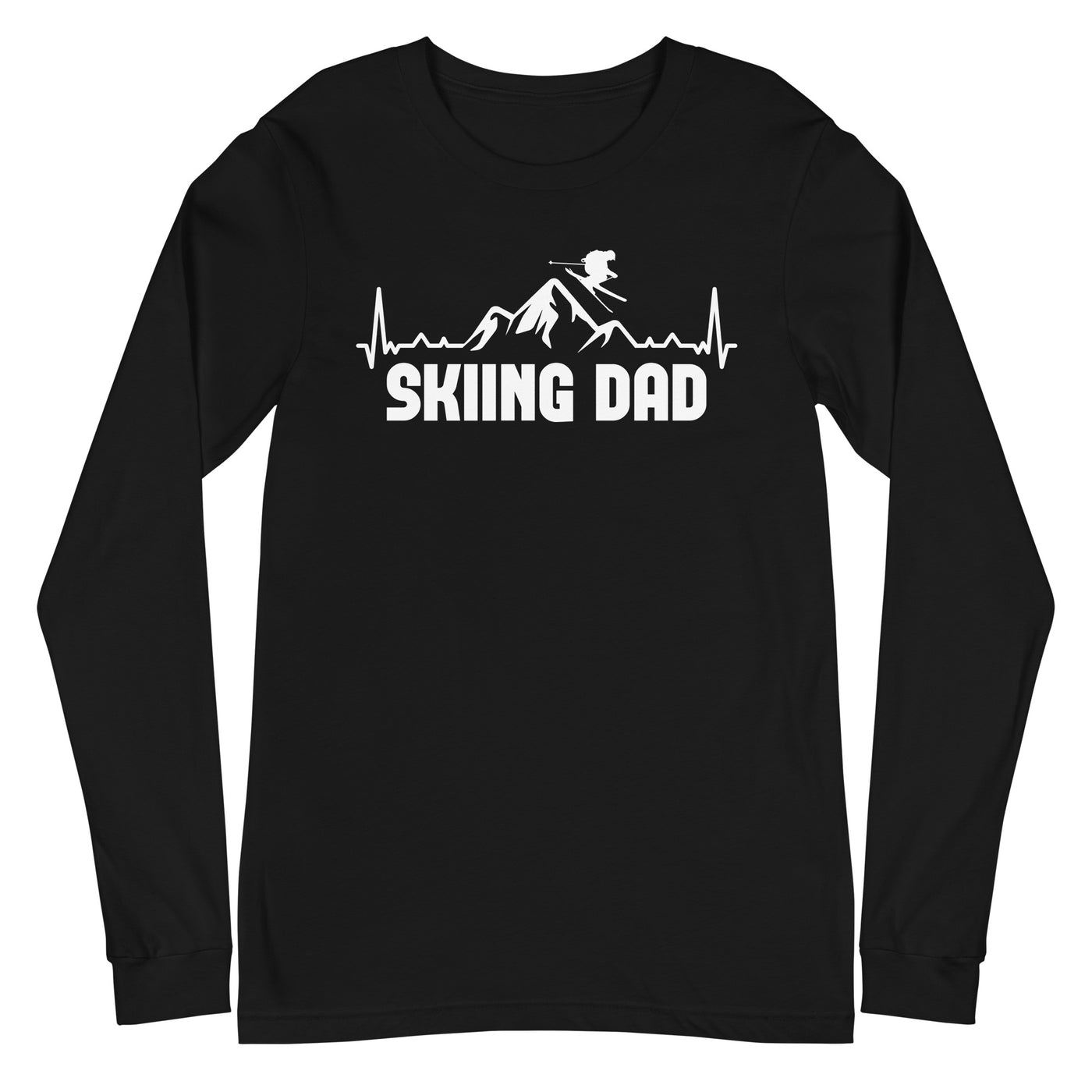Skifahren Dad 1 - Longsleeve (Unisex) klettern ski xxx yyy zzz Black