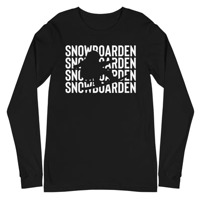 Snowboarden - Longsleeve (Unisex) snowboarden xxx yyy zzz Black