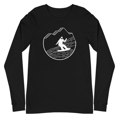 Snowboarding - (15) - Longsleeve (Unisex) snowboarden xxx yyy zzz Black