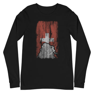 Schweizer Flagge 1 und Klettern - Longsleeve (Unisex) klettern xxx yyy zzz Black