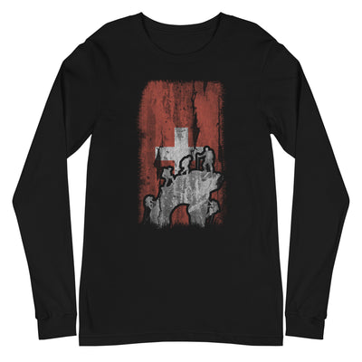 Schweizer Flagge und Klettern - Longsleeve (Unisex) klettern xxx yyy zzz Black