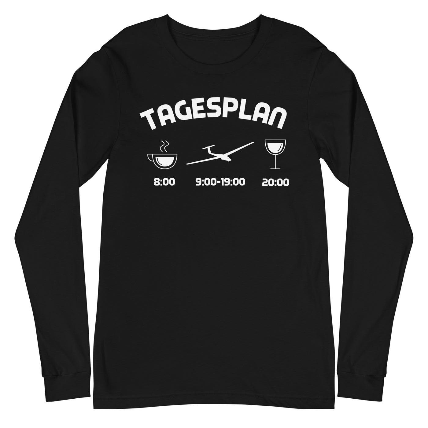 Tagesplan - Longsleeve (Unisex) berge xxx yyy zzz Black