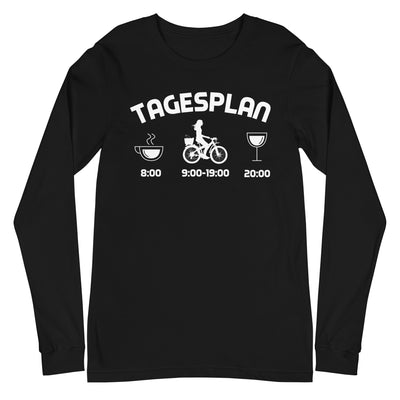 Tagesplan - Longsleeve (Unisex) fahrrad xxx yyy zzz Black