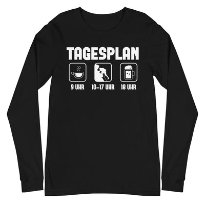 Tagesplan - (K) - Longsleeve (Unisex) klettern xxx yyy zzz Black