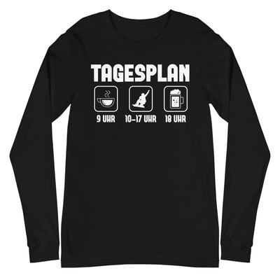 Tagesplan - - Longsleeve (Unisex) snowboarden xxx yyy zzz Black