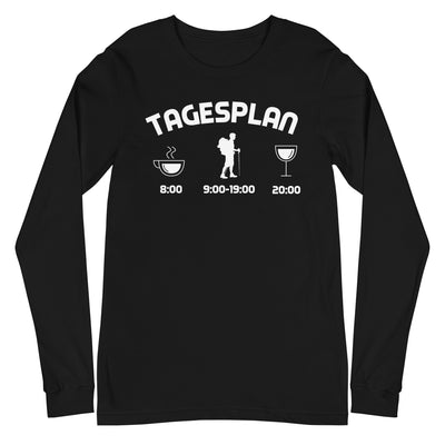 Tagesplan - Longsleeve (Unisex) wandern xxx yyy zzz Black